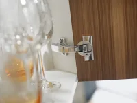 Угловая петля BLUM CLIP top BLUMOTION +45° полунакладная I (откр 95°) никель