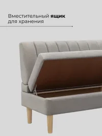 Маленький диван с ящиком и опускающимися подлокотниками Макс