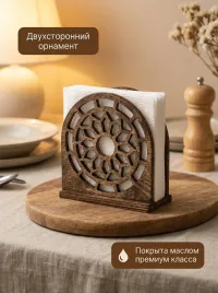 Салфетница на стол деревянная для кухни