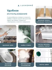 Паровая швабра с насадками