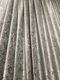 Штора тюль с бархатная с рисунком