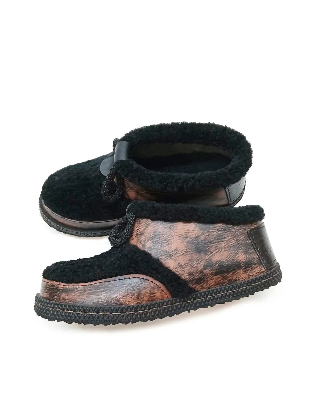 Ботильоны зимние " Black Tortoise"