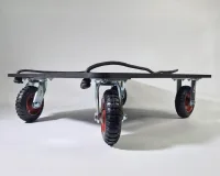 Грузовая платформенная тележка L-160 с литым колесами