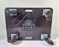 Грузовая платформенная тележка L-160 с литым колесами