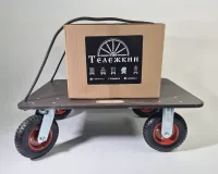 Грузовая платформенная тележка L-200 с литым колесами