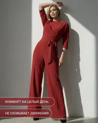 Вечерний брючный комбинезон