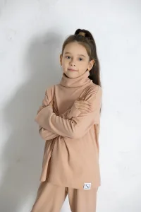 Костюм "лапша" пудровый