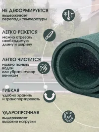 Дорожка садовая резиновая между грядок ширина 30 см