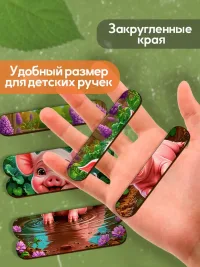 Деревянные пазлы палочки для детей "Домашние животные"