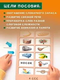 Слоговая структура слова из дерева пособие для логопеда игры