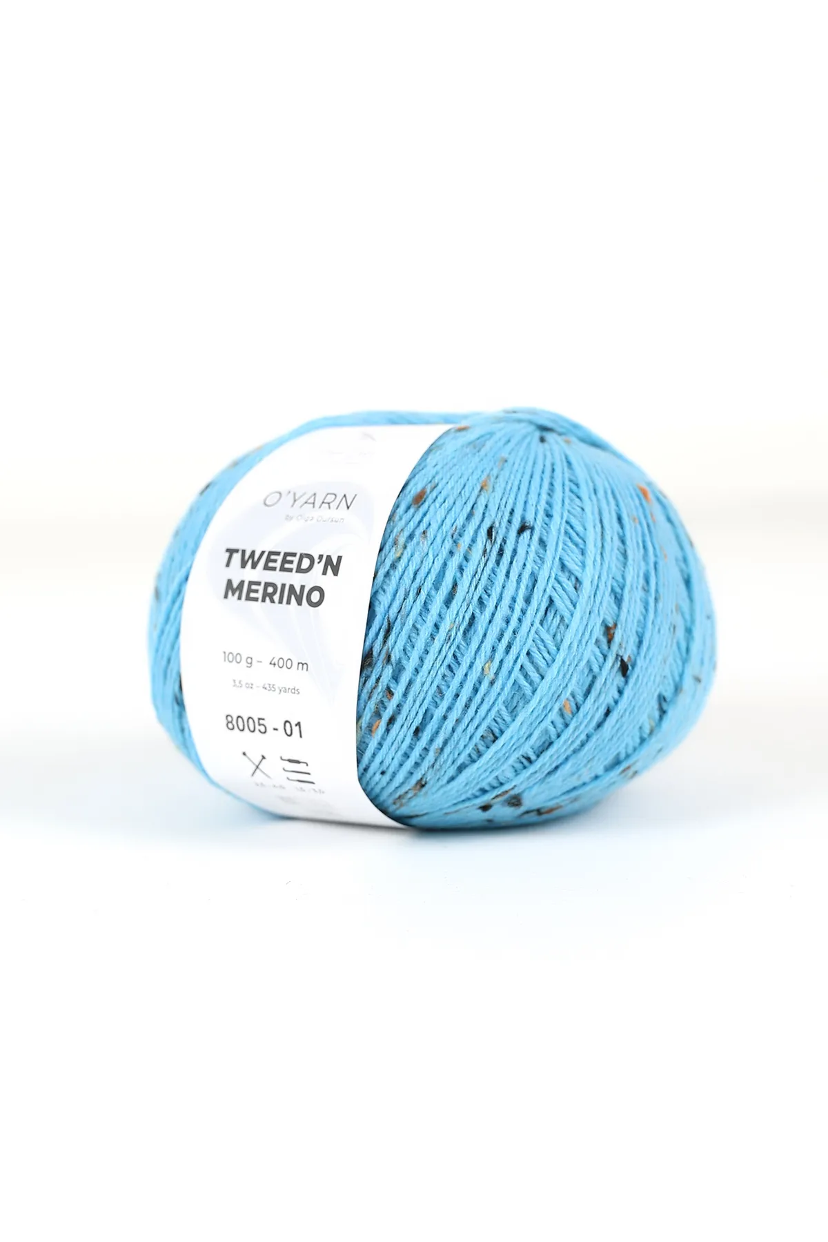 Пряжа TWEED’N MERINO O'YARN с коричнево-черными крапинками, 500г
