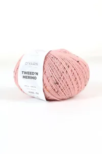Пряжа TWEED’N MERINO O'YARN с коричнево-черными крапинками, 500г