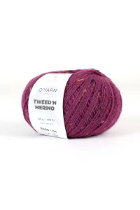 Пряжа TWEED’N MERINO O'YARN с коричнево-черными крапинками, 500г
